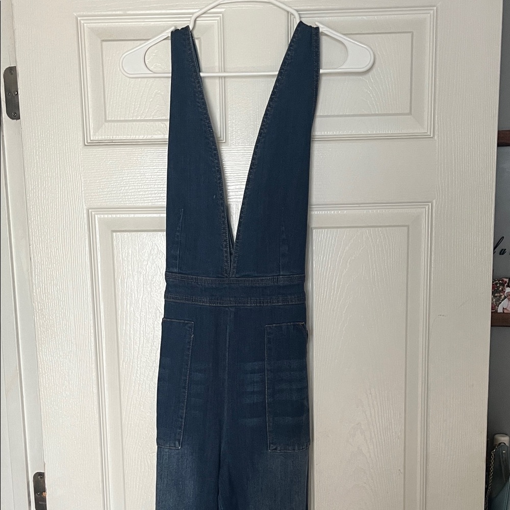 Dollhouse Dark Blue Denim Jumpsuit